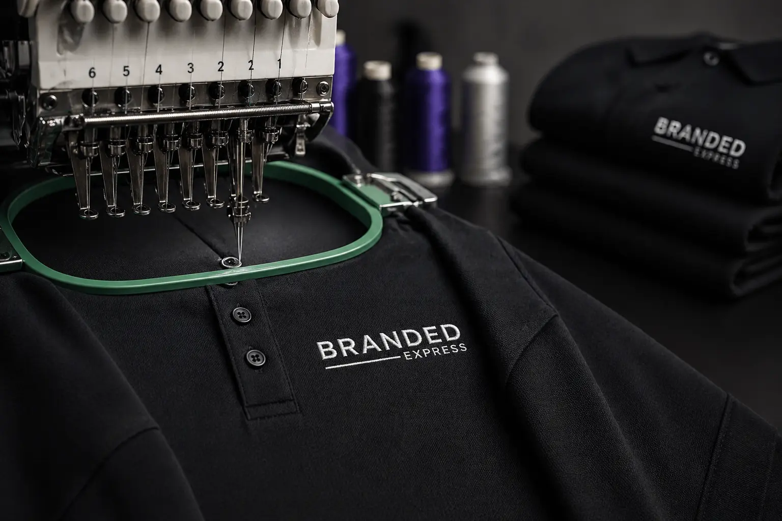 Custom embroidery, branded workwear, print and signage for businesses