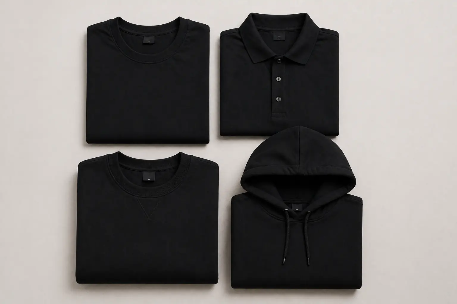 Custom branded clothing including t-shirts, polos and hoodies