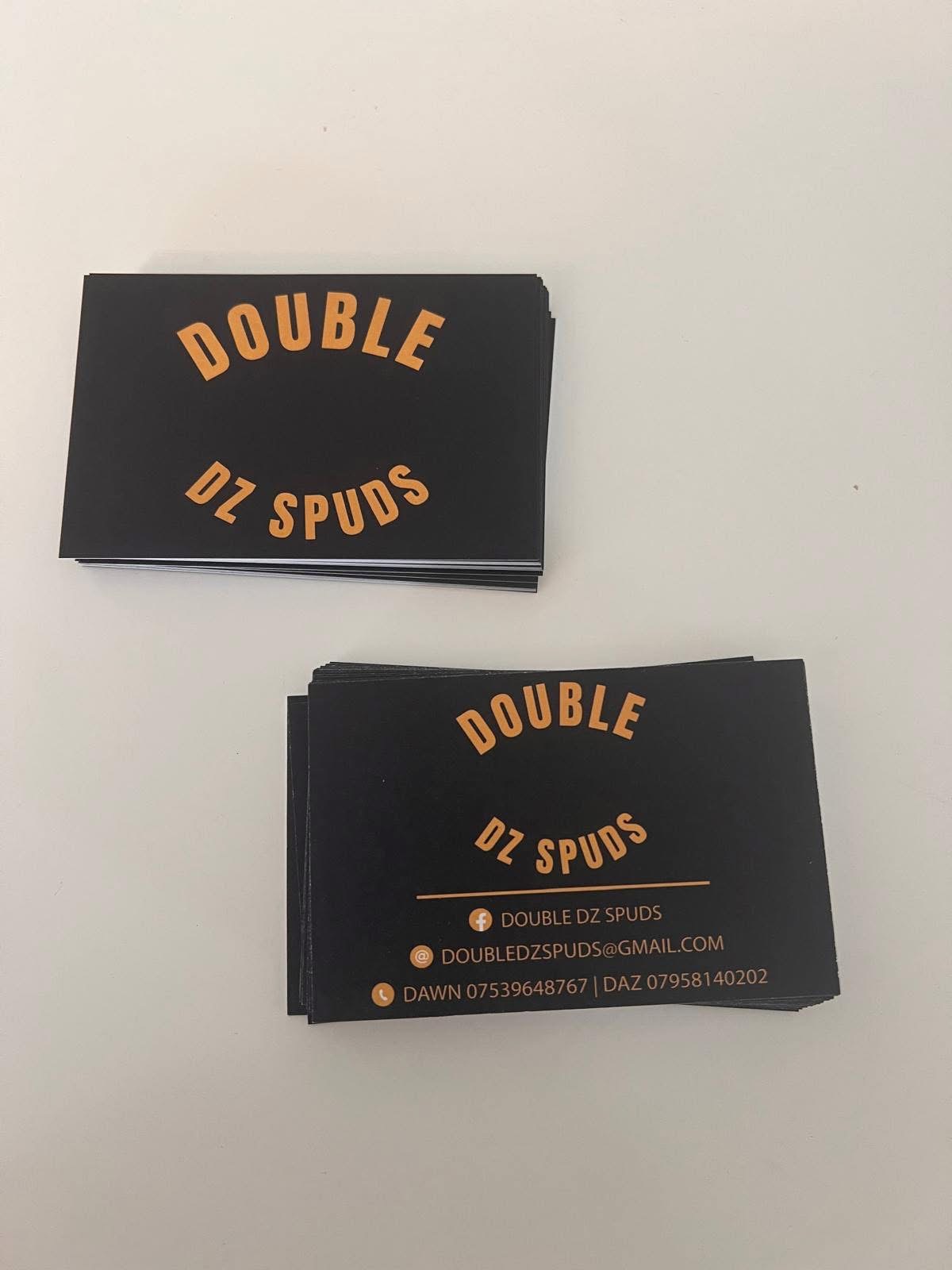 Double DZ Spuds business cards